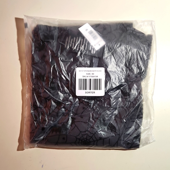 ♥️NWT VINTAGE TORRID BODYSUIT LINGERIE - SPIDERWEBS BATS - SHEER MESH HALLOWEEN - Picture 5 of 11